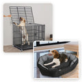 Petfern heavy-duty dog crate and matching bed bundle