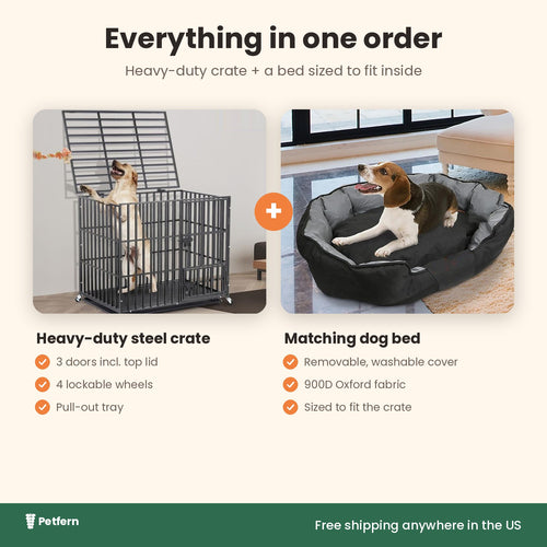 What's included in the crate and bed bundle